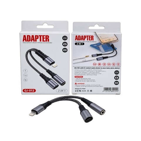 NEXORA iPhone 2-in-1 Audio Adapter